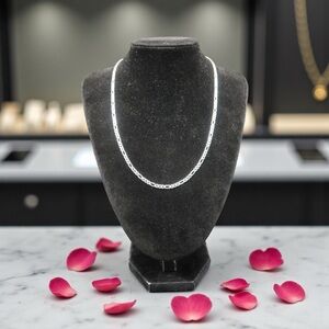 Solid Sterling Silver 16” Necklace